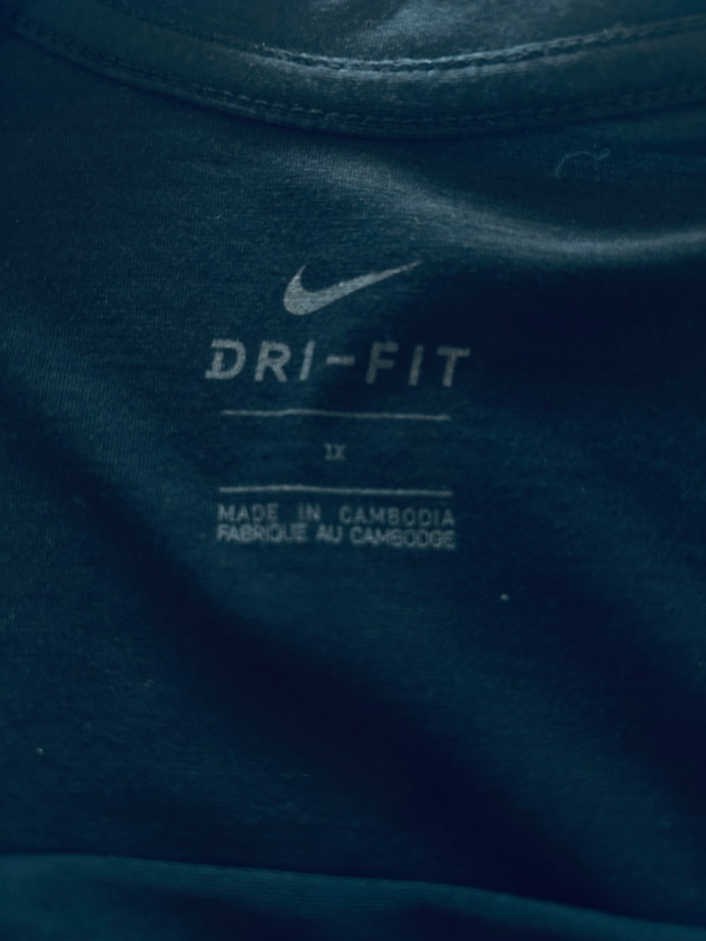 Nike Short Sleeve Breathable Top with Mesh Sleeves in Black Sz 1X - EUC - Picture 8 of 8